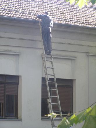 Reparationsarbeten.